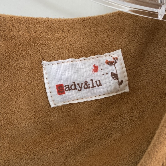 Sady & Lu Faux Suede Camel Dress - Picture 2 of 3